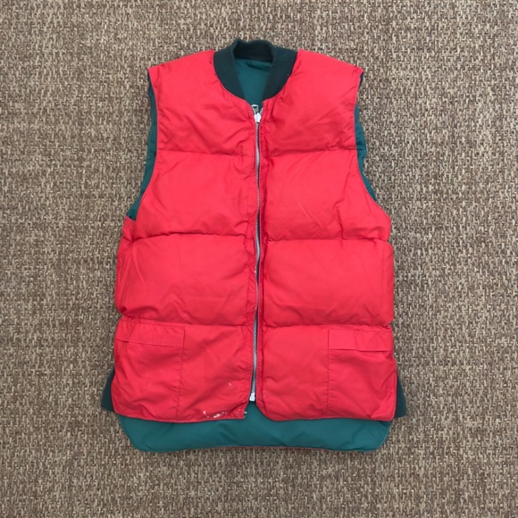 Vintage Reversible Down Puffer Vest - Picture 8 of 12
